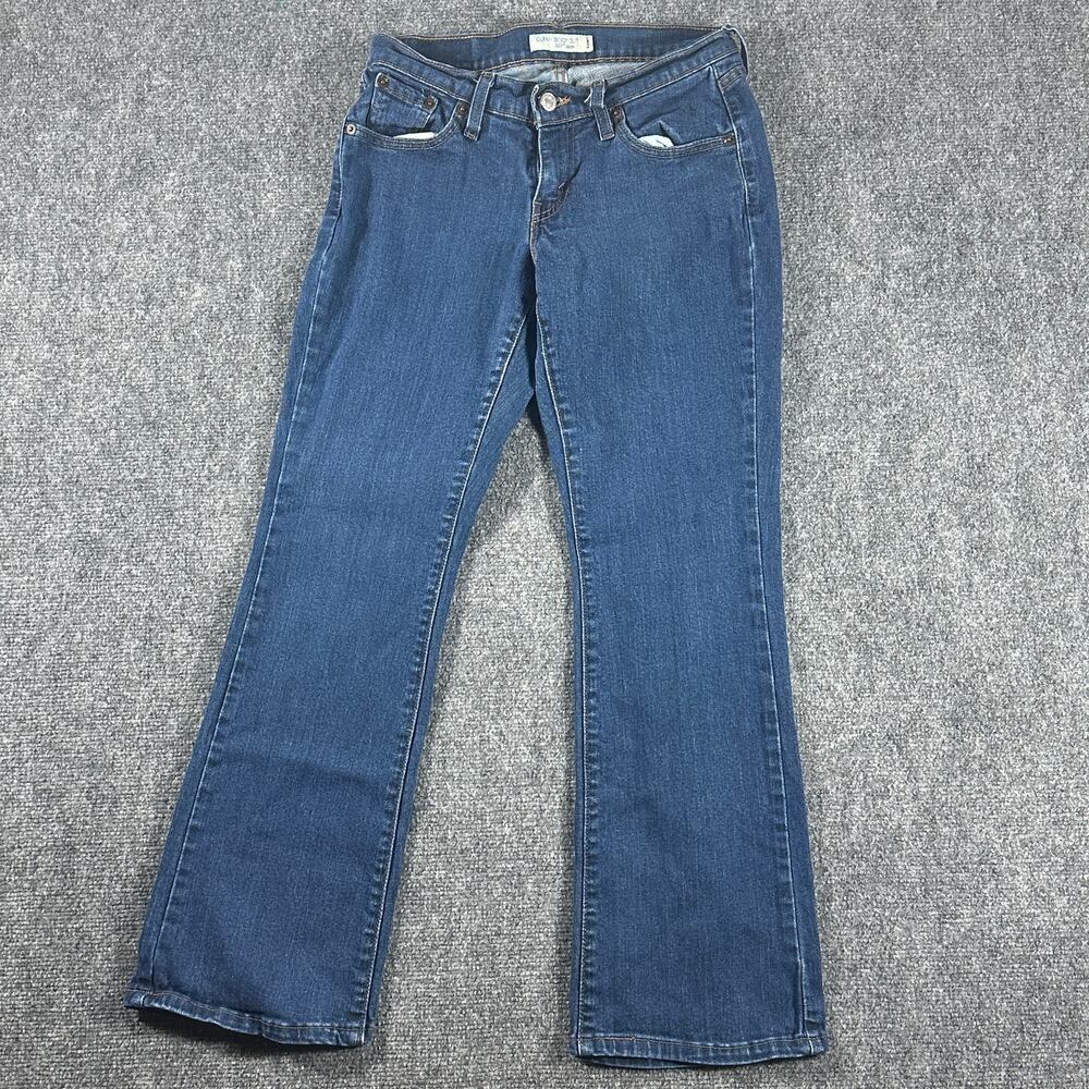 Levis 529 Curvy Bootcut Jeans Womens 8M Blue Stretch Denim Mid Rise Boot Cut